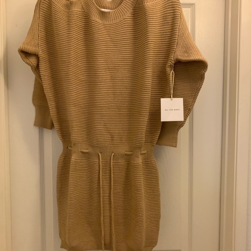 Tan Mini Dress